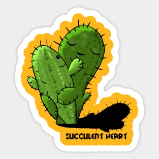 Succulent Hearts Sticker